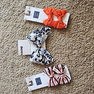 Janie and Jack Girls Bow Bundle NEW